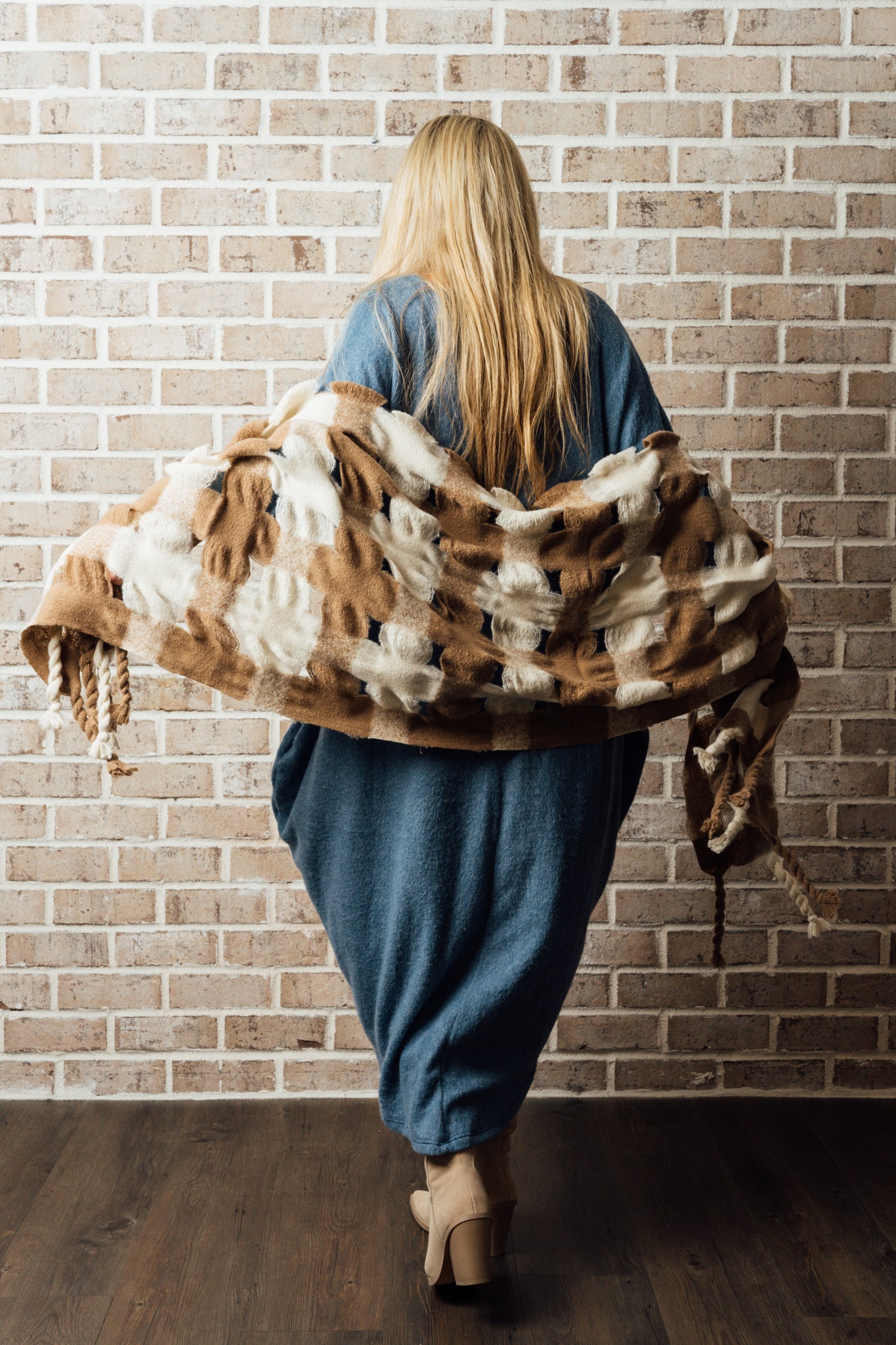C/L CHECK SCARF