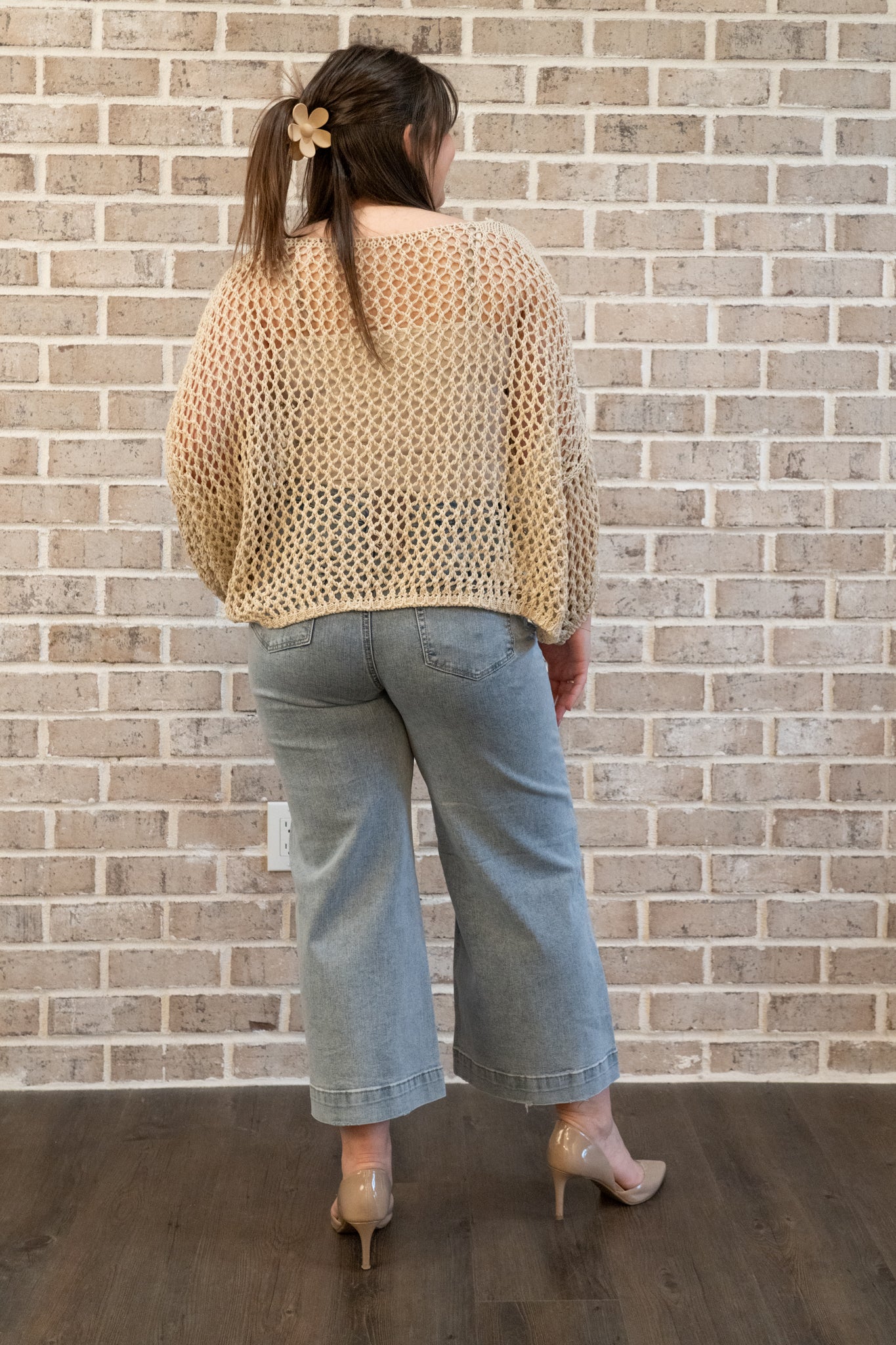 O/A CROCHET STAR SWEATER