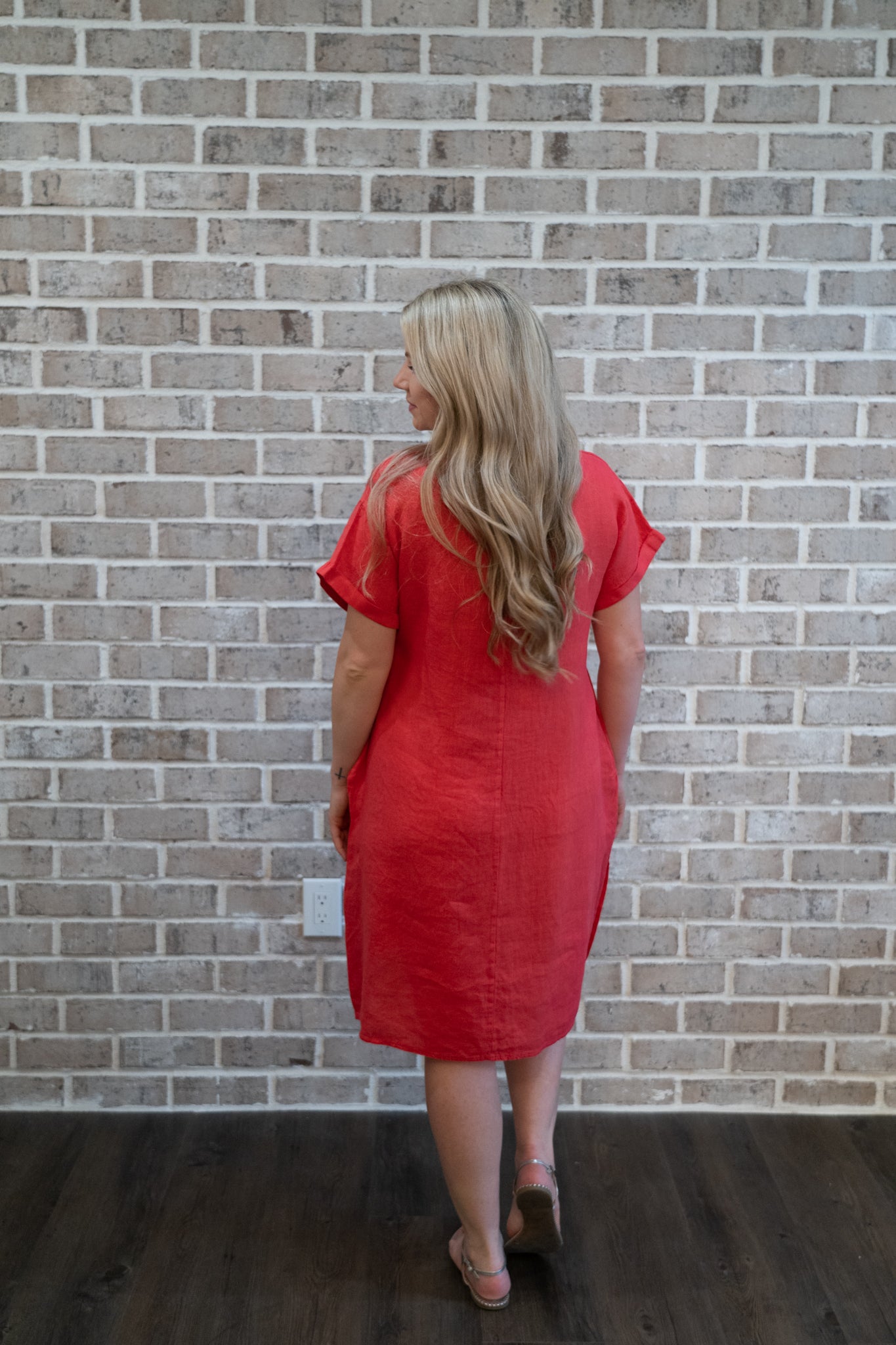 A/M BUTTON DRESS