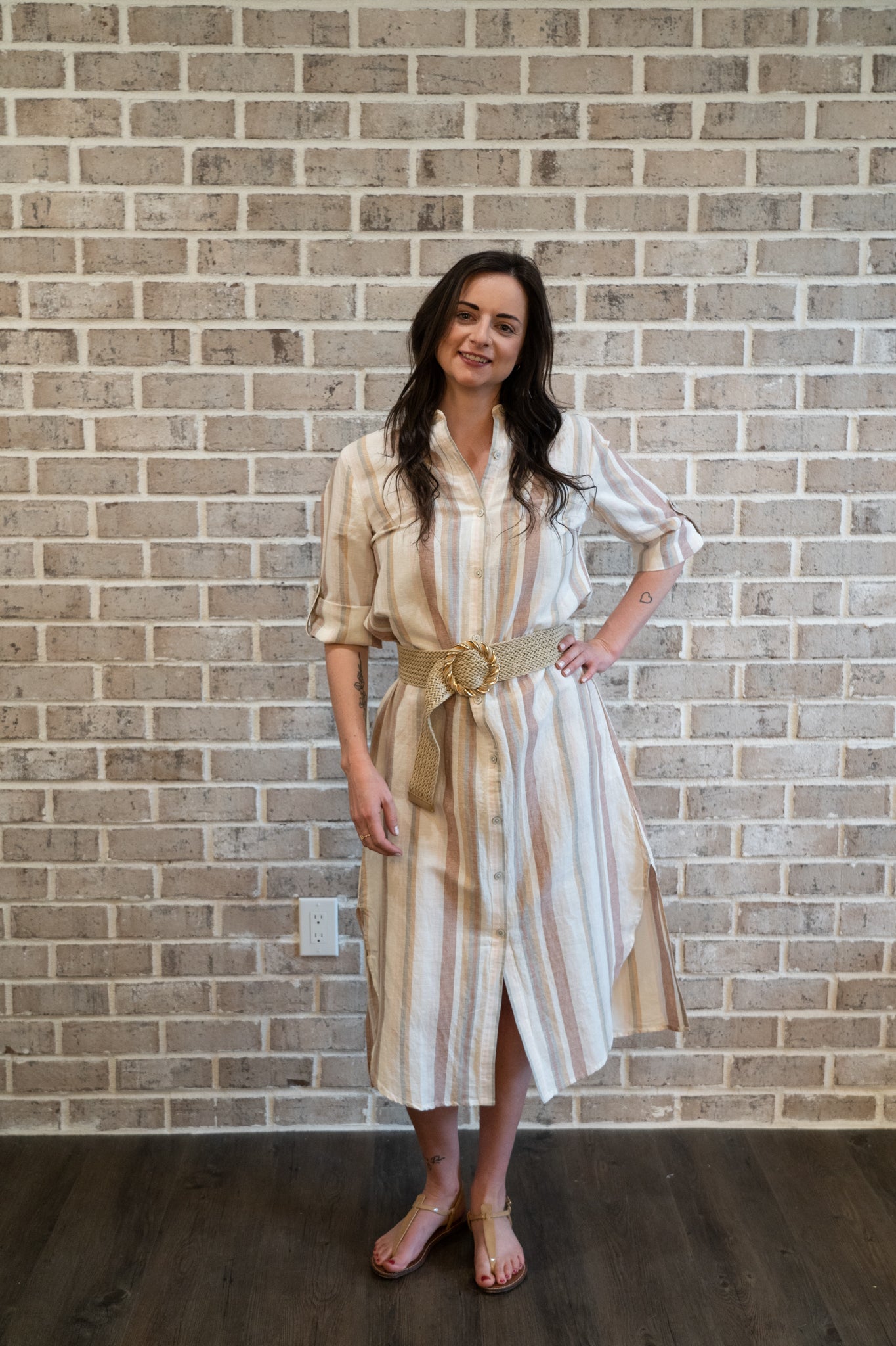 C/B STRIPED DUSTER