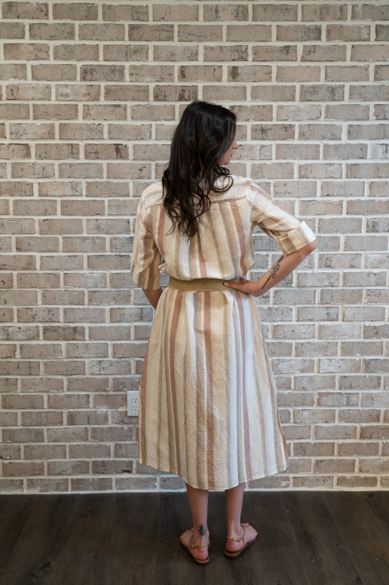 C/B STRIPED DUSTER