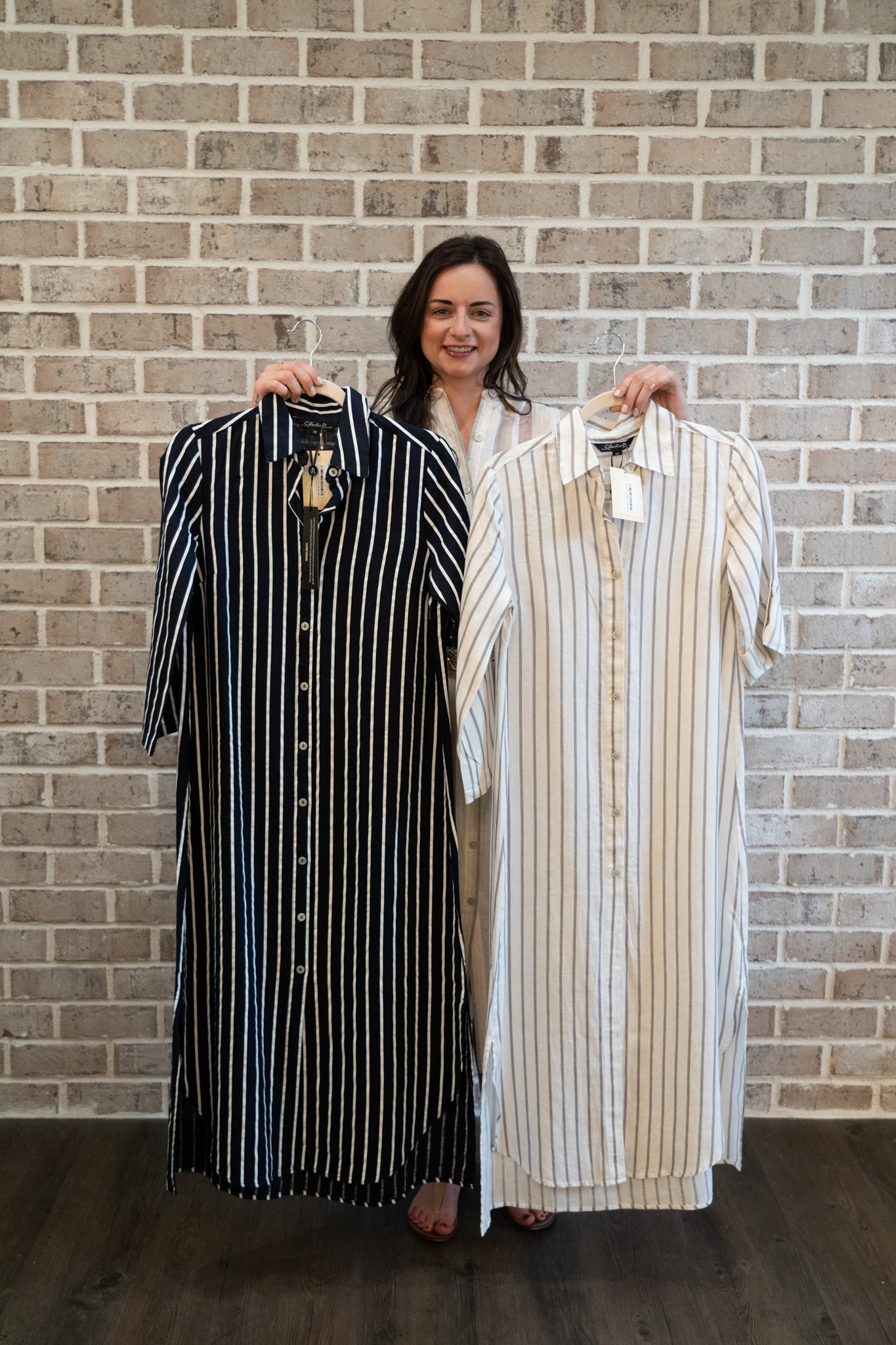 C/B STRIPED DUSTER