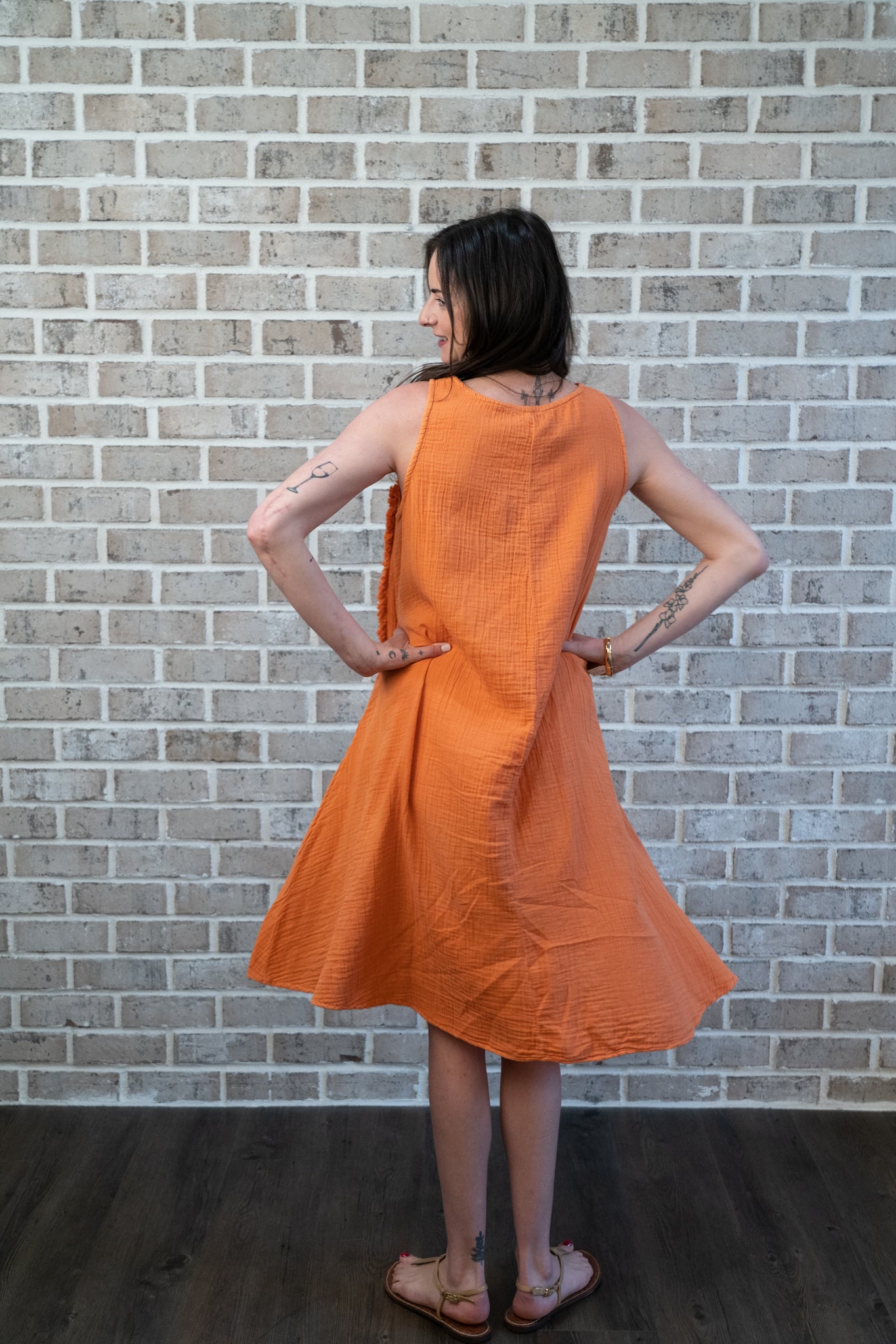 P&S GAUZE CIRCLE DRESS