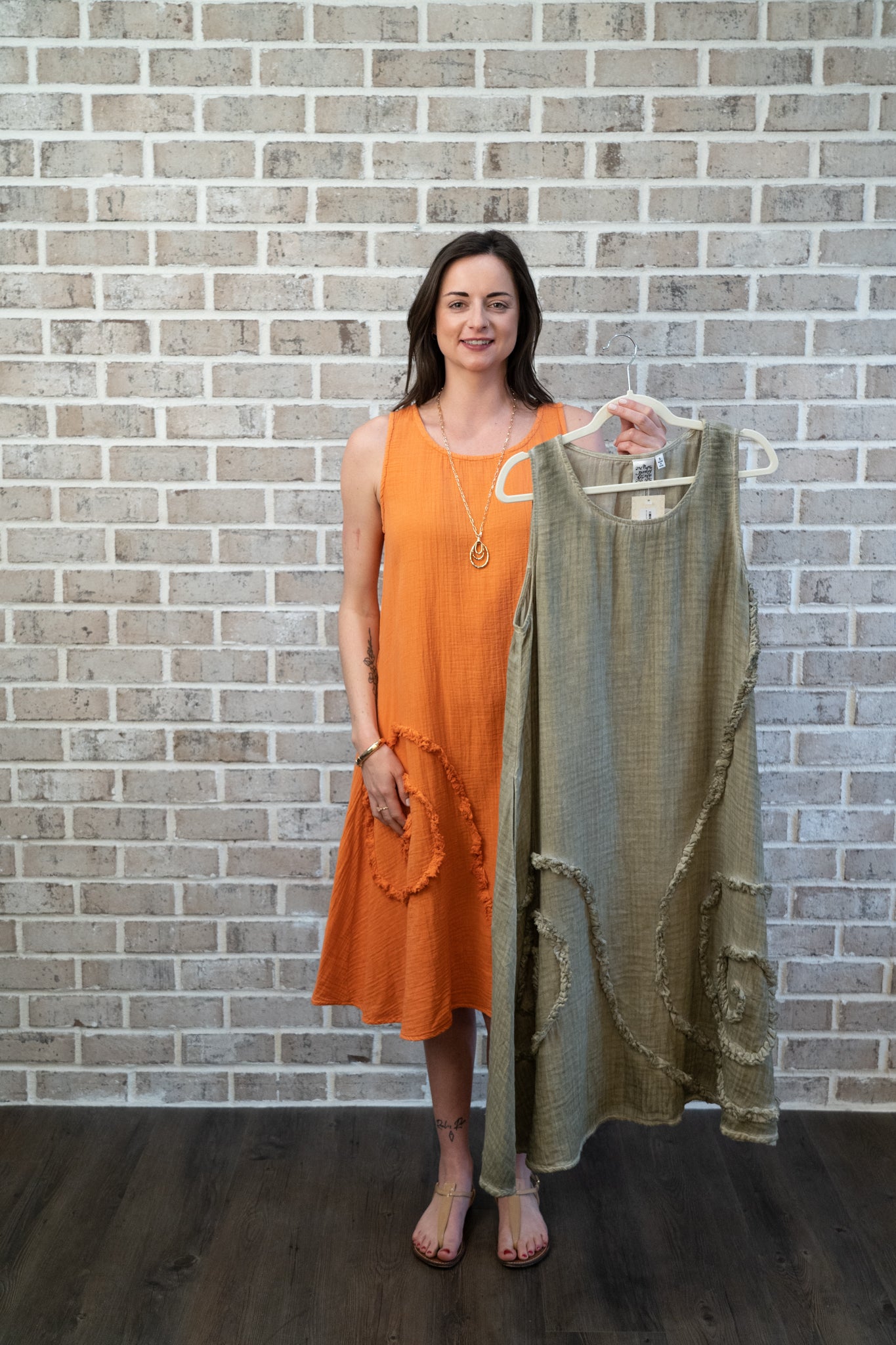 P&S GAUZE CIRCLE DRESS