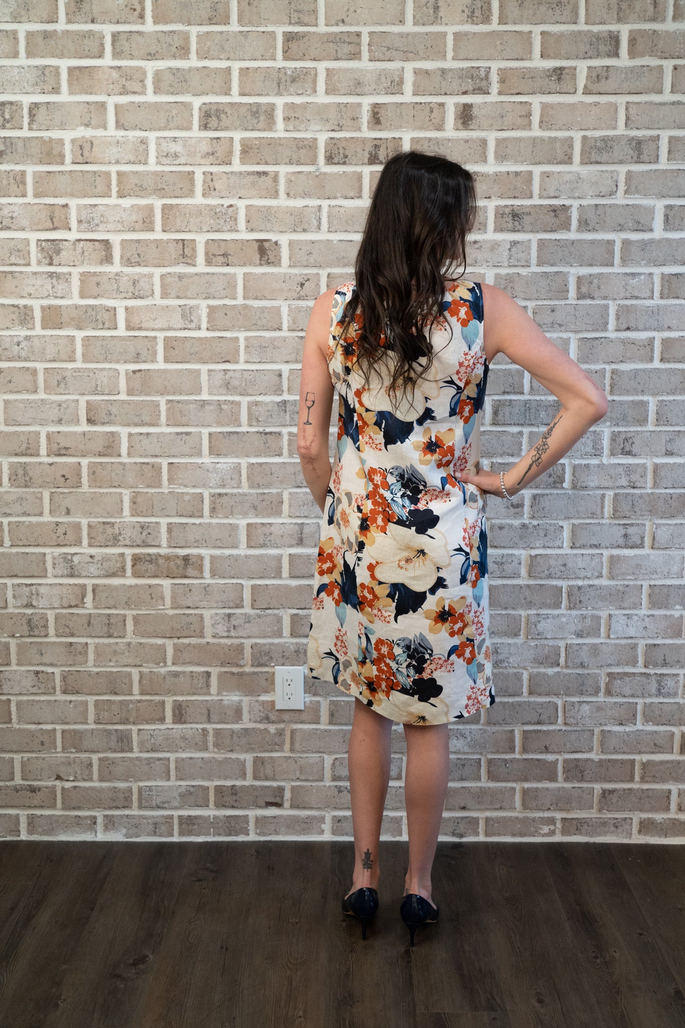 C/B A-LINE PRINT DRESS
