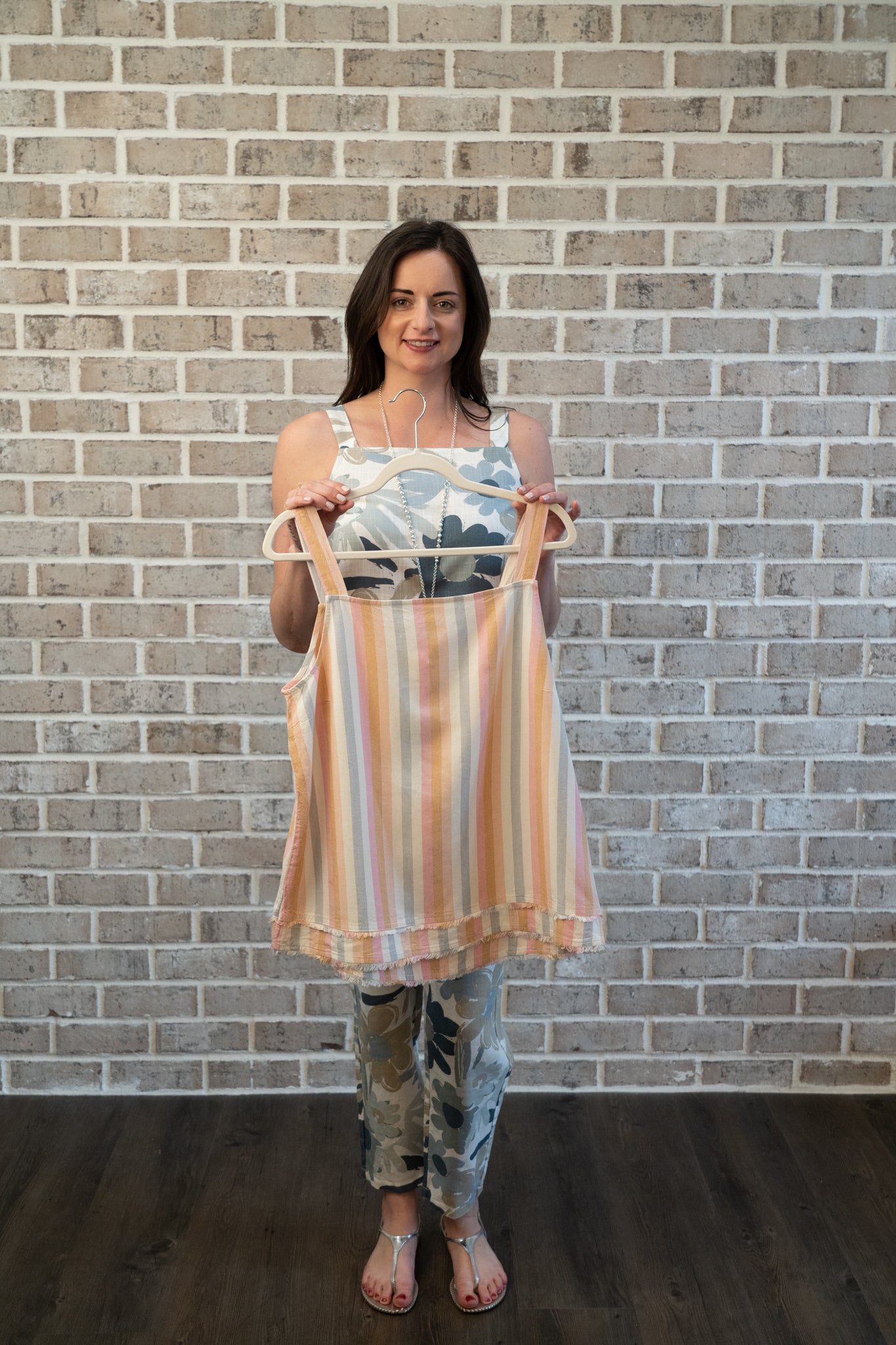 C/B PRINTED SQ NECK CAMI