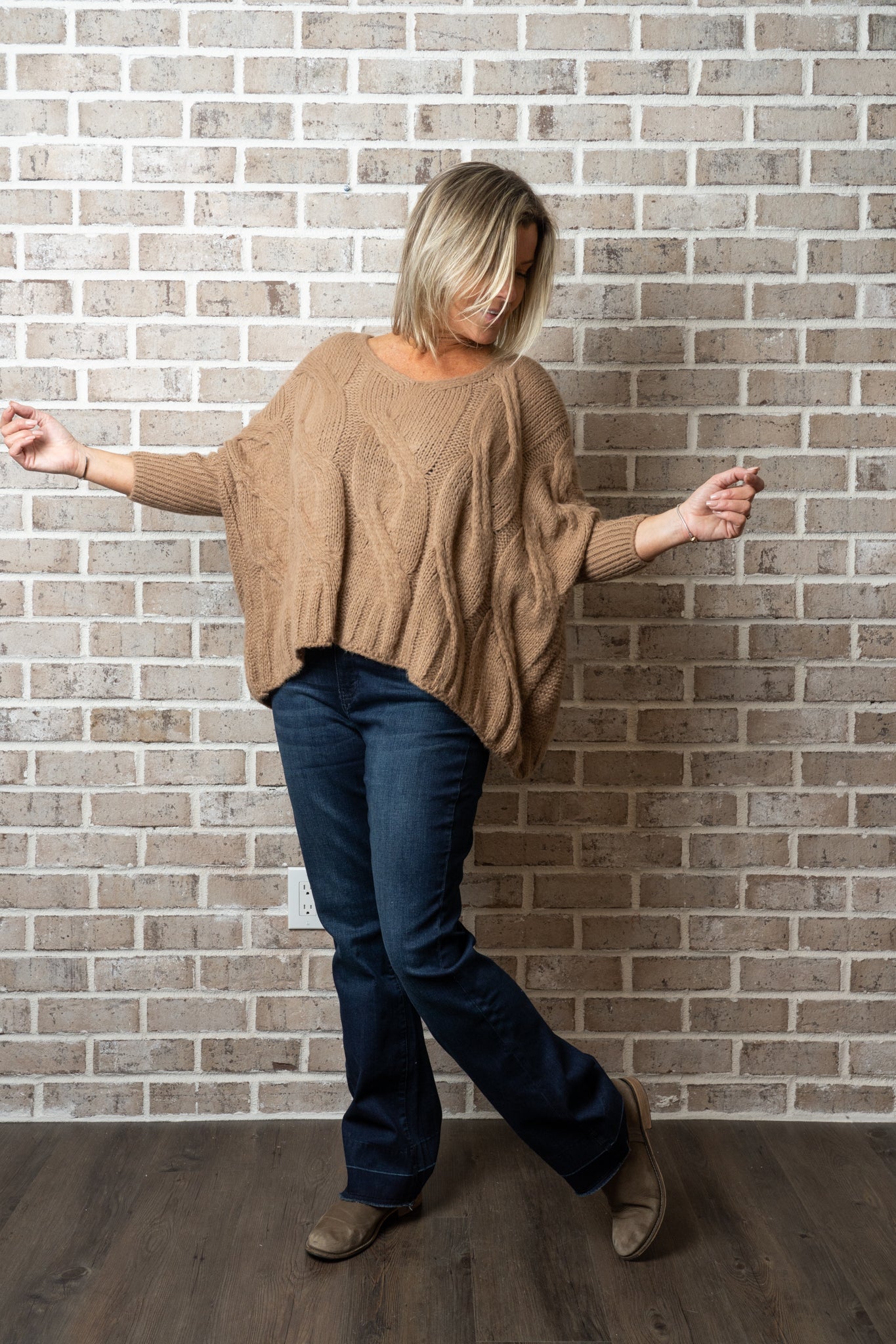C/B SOLID DENIM FLARE PANT