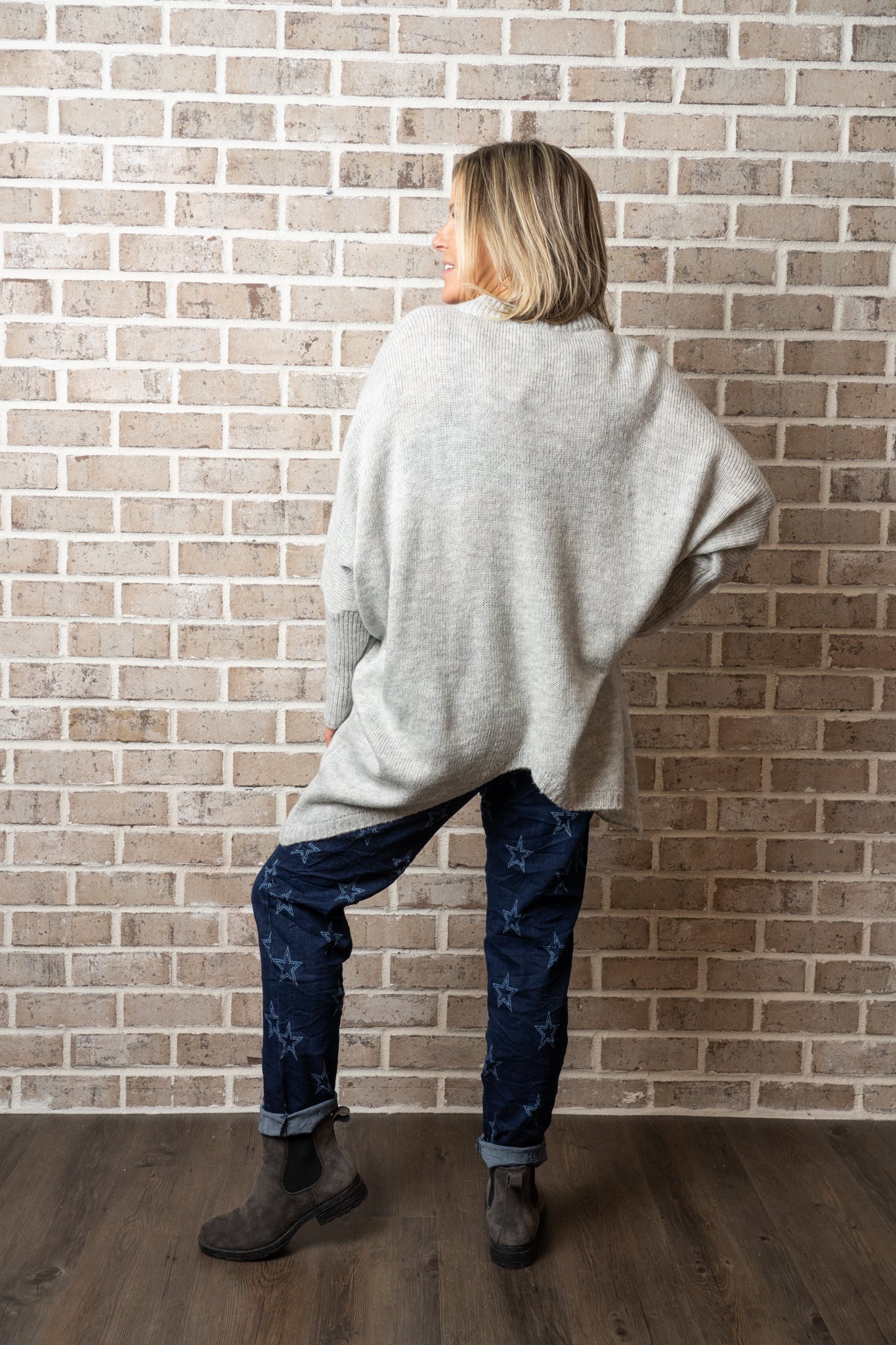 C/B STAR STETCH DENIM PULL ON PANT