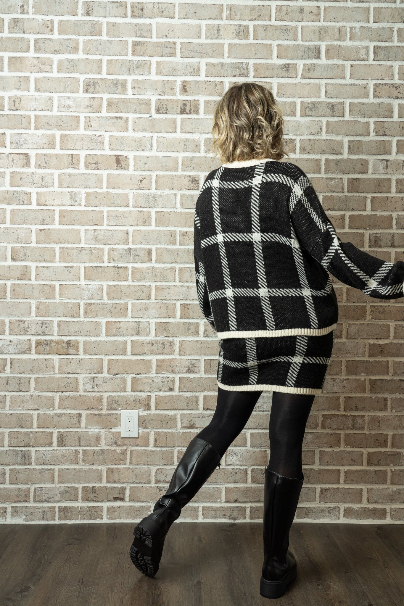 C/L CHECK SWEATER