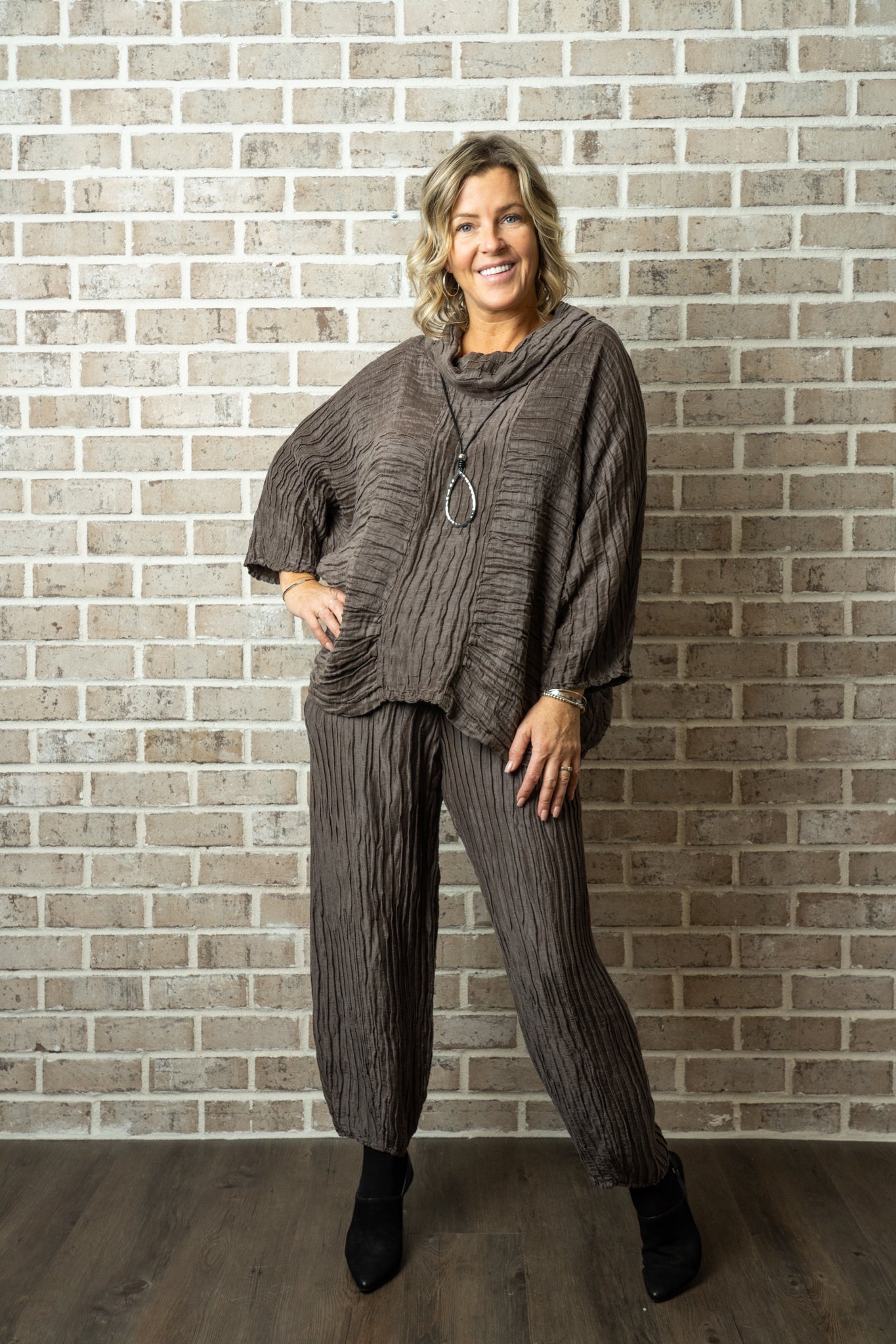 GRIZAS CRINKLE PANT