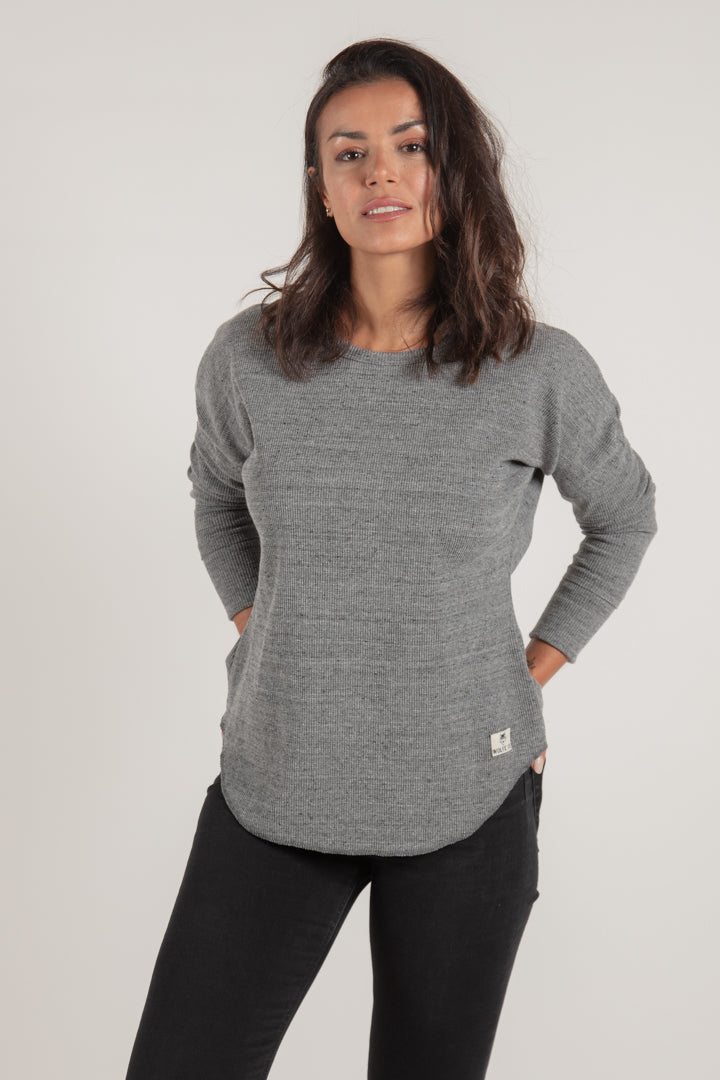 WOMEN'S WAFFLE KNIT