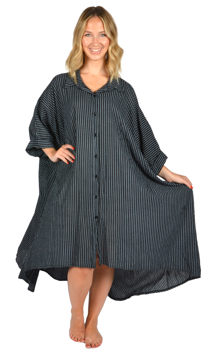 STRIPED BATWING TOP