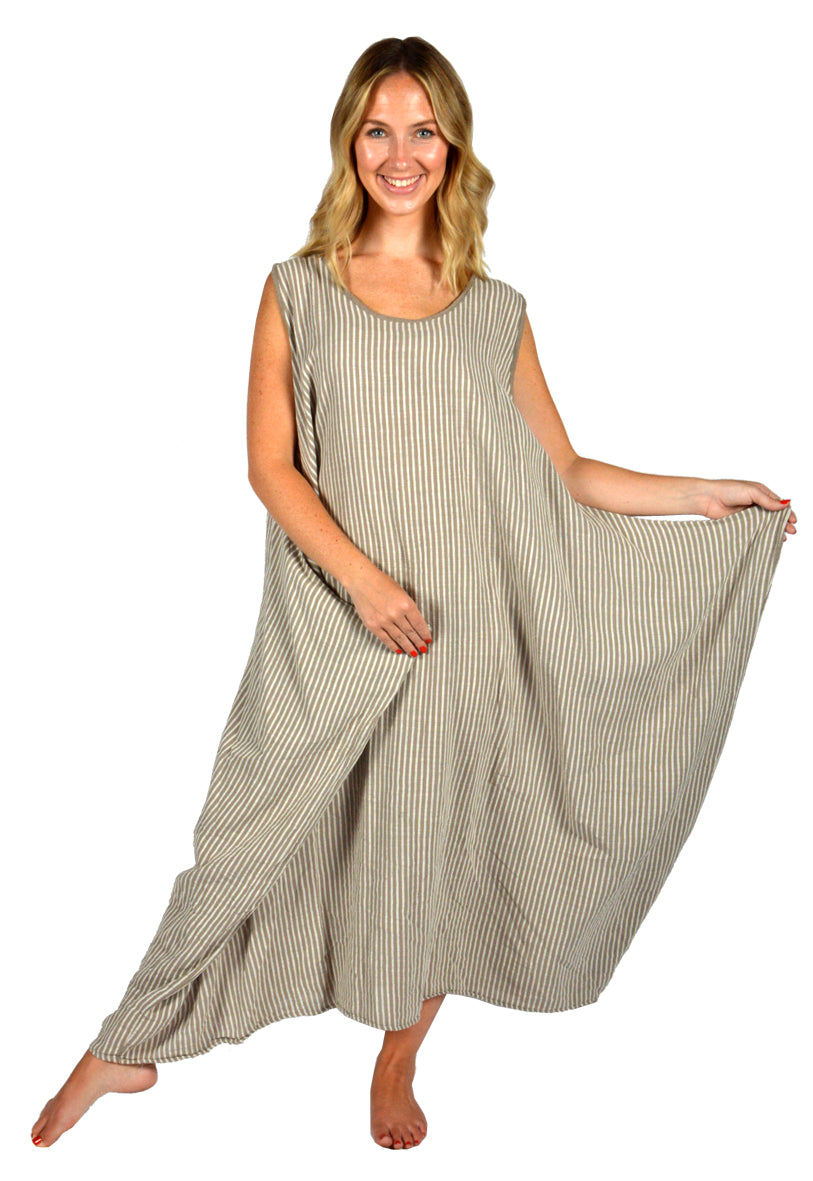 STRIPED POINT DRESS