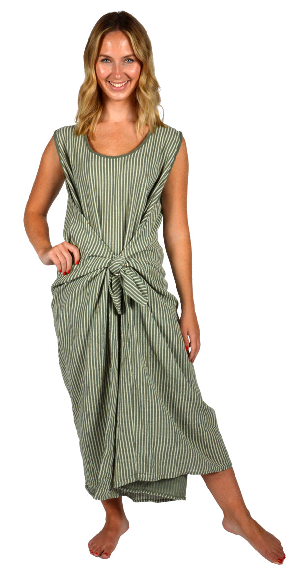 STRIPED POINT DRESS