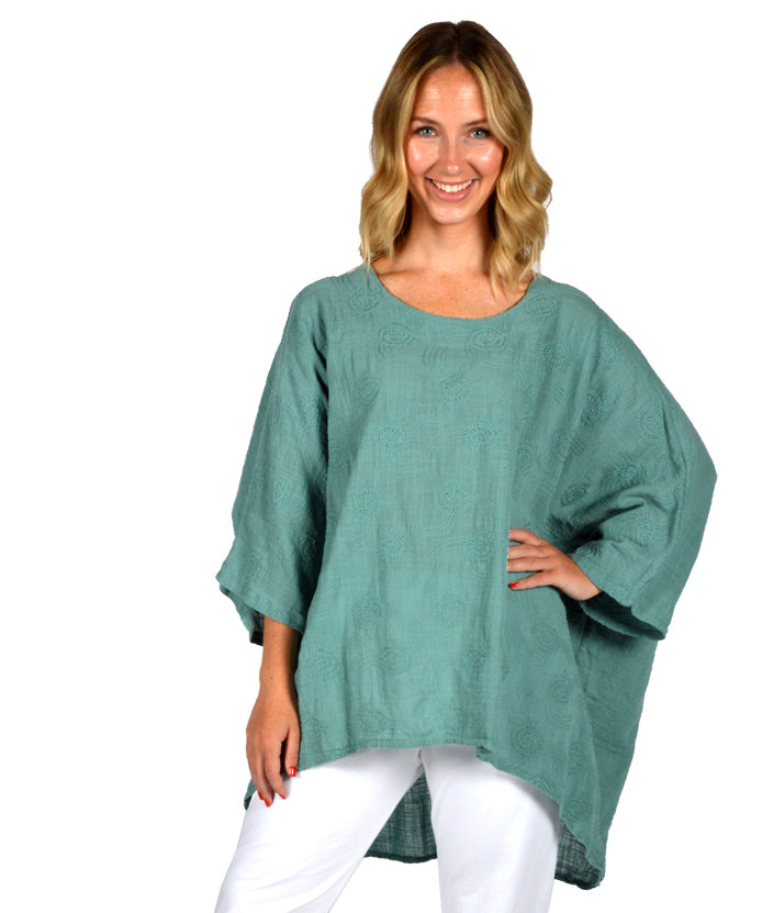 EMBROIDERED TOPP