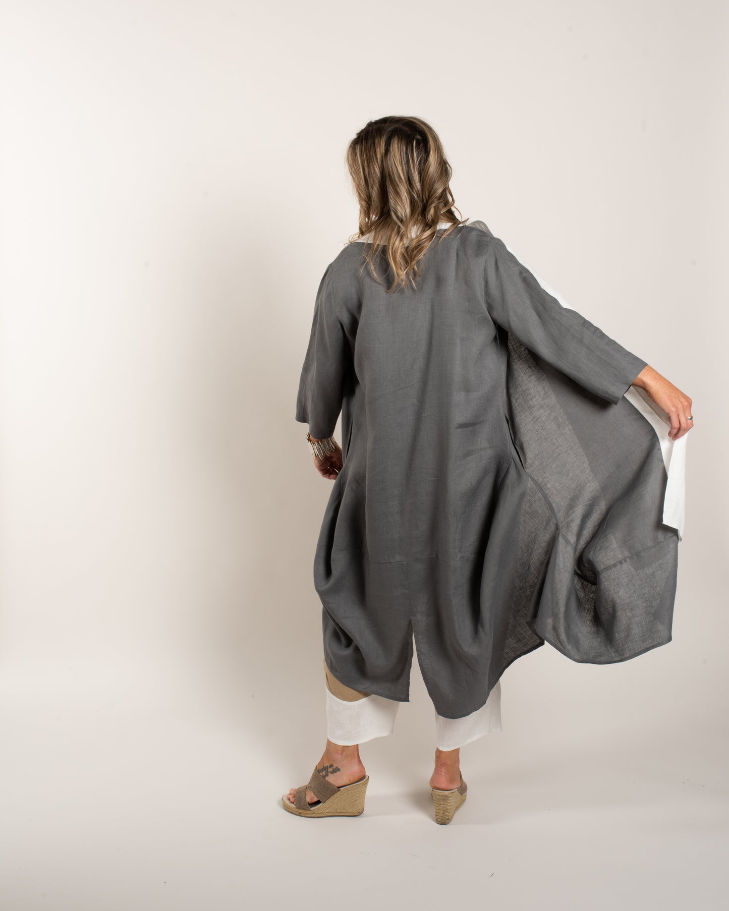 LONG LINEN DUSTER