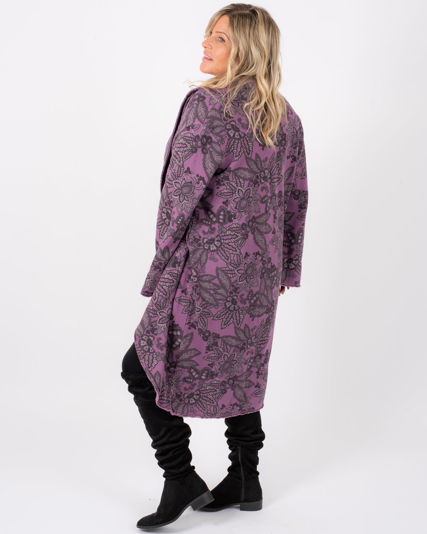 PRINT WRAP COAT