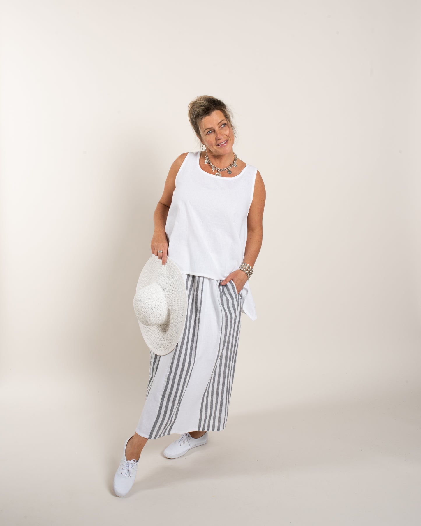 B/I DRAWSTRING SKIRT
