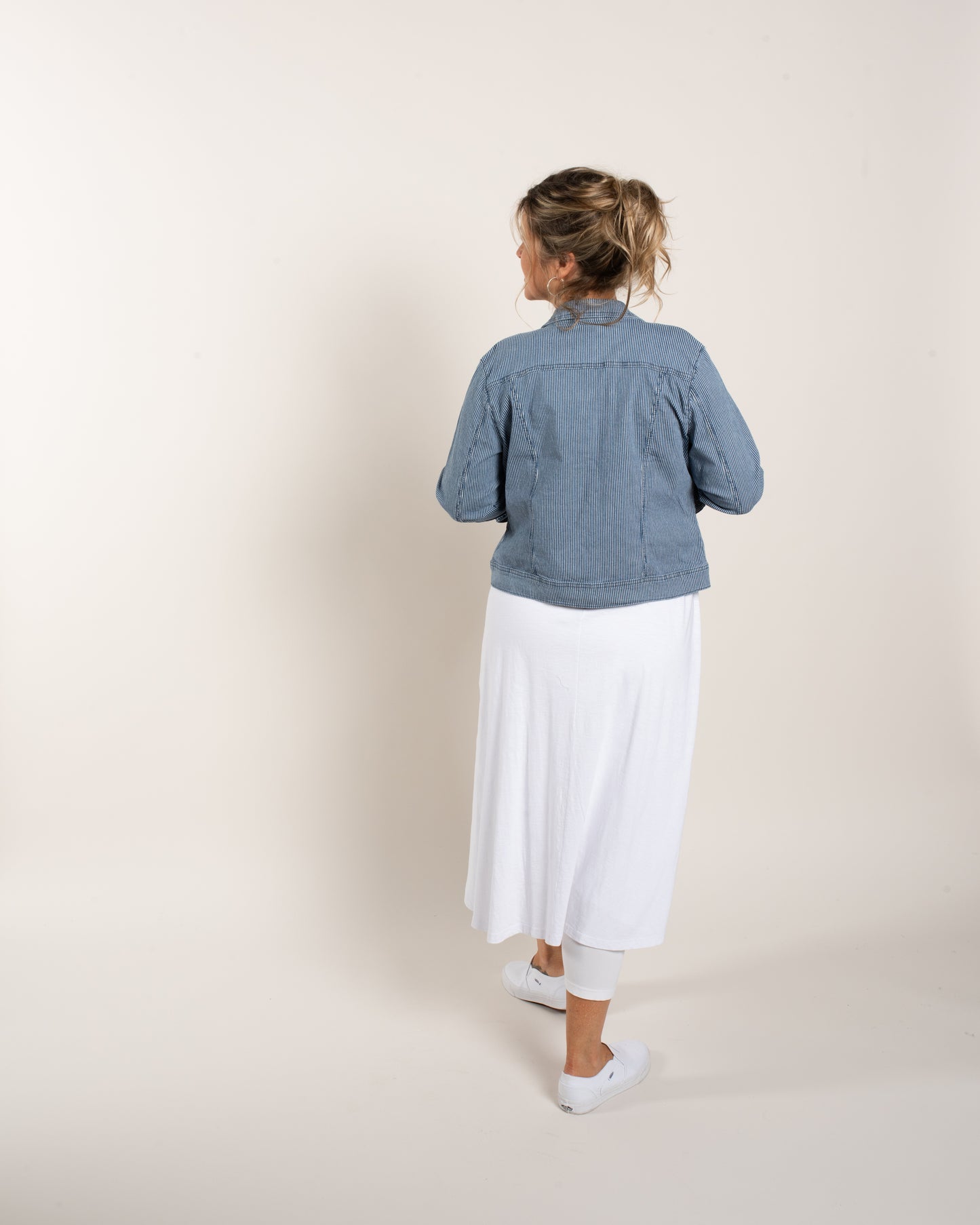 STRIPED JEAN JKT