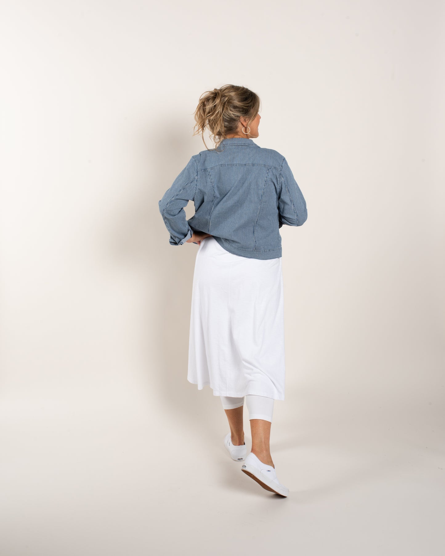 STRIPED JEAN JKT