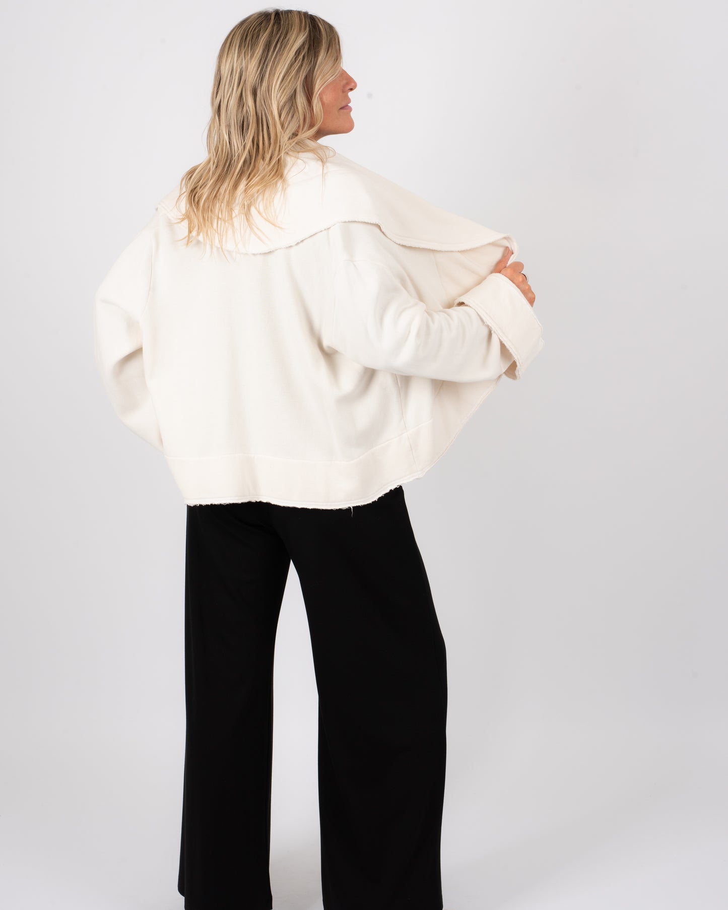CROP WRAP COAT