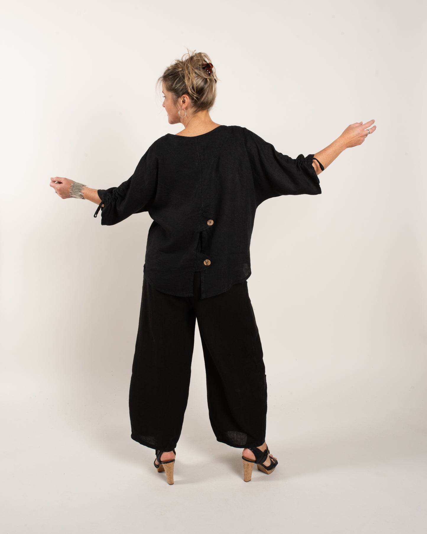 BUTTON BACK JKT