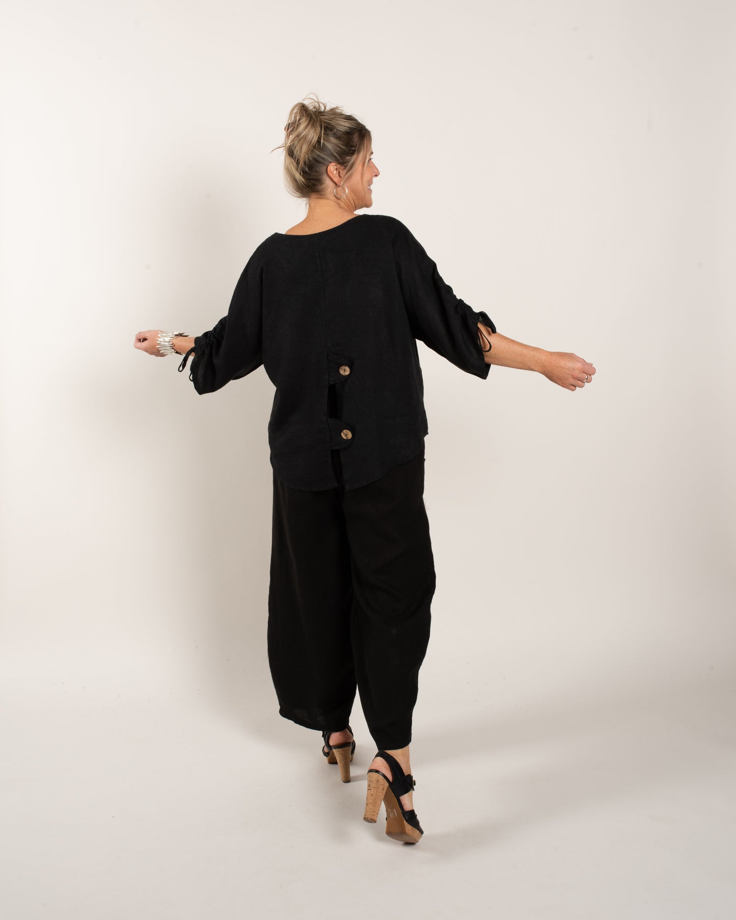 BUTTON BACK JKT