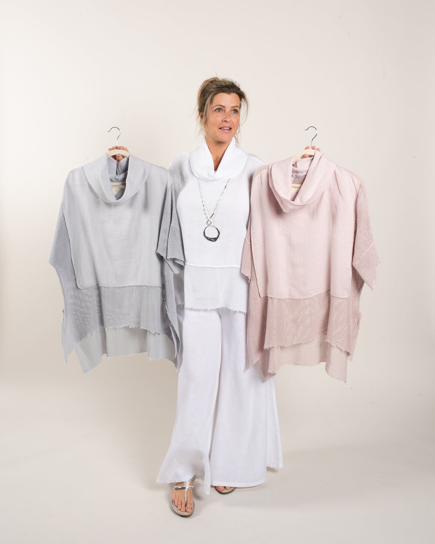 MESH COWL TUNIC