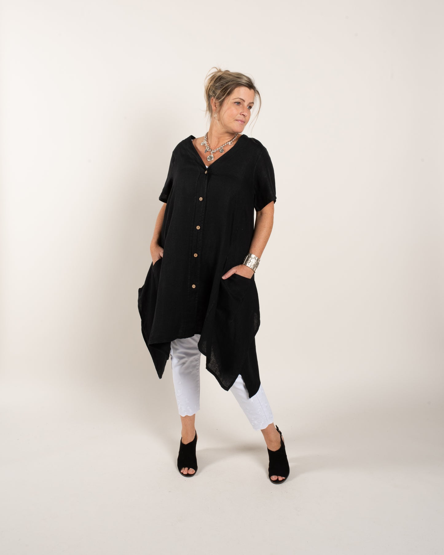 2PKT SWING DRESS