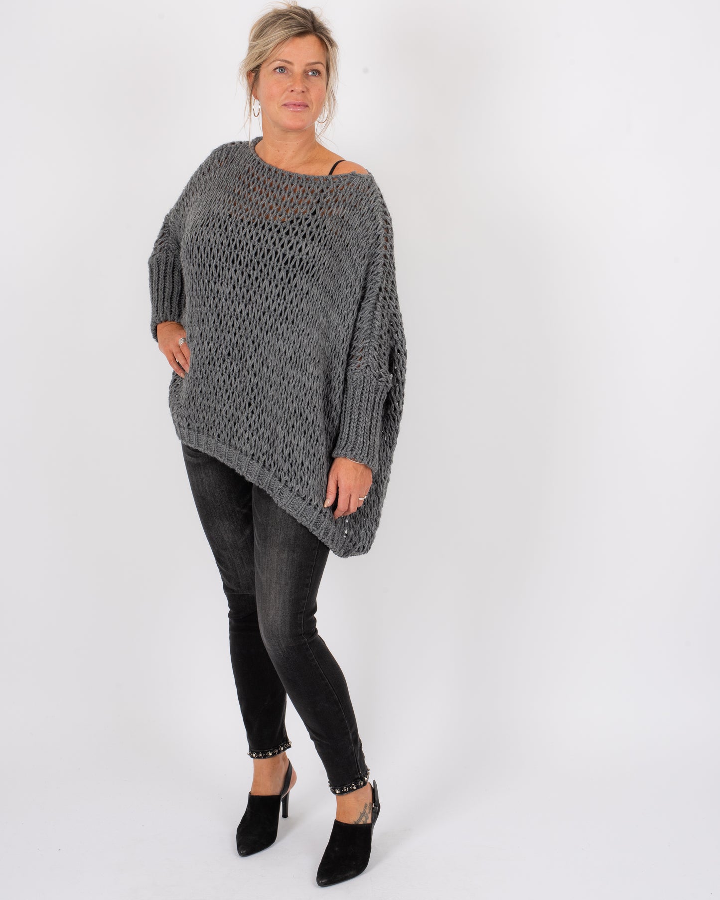 CL OPEN WEAVE SWEATER