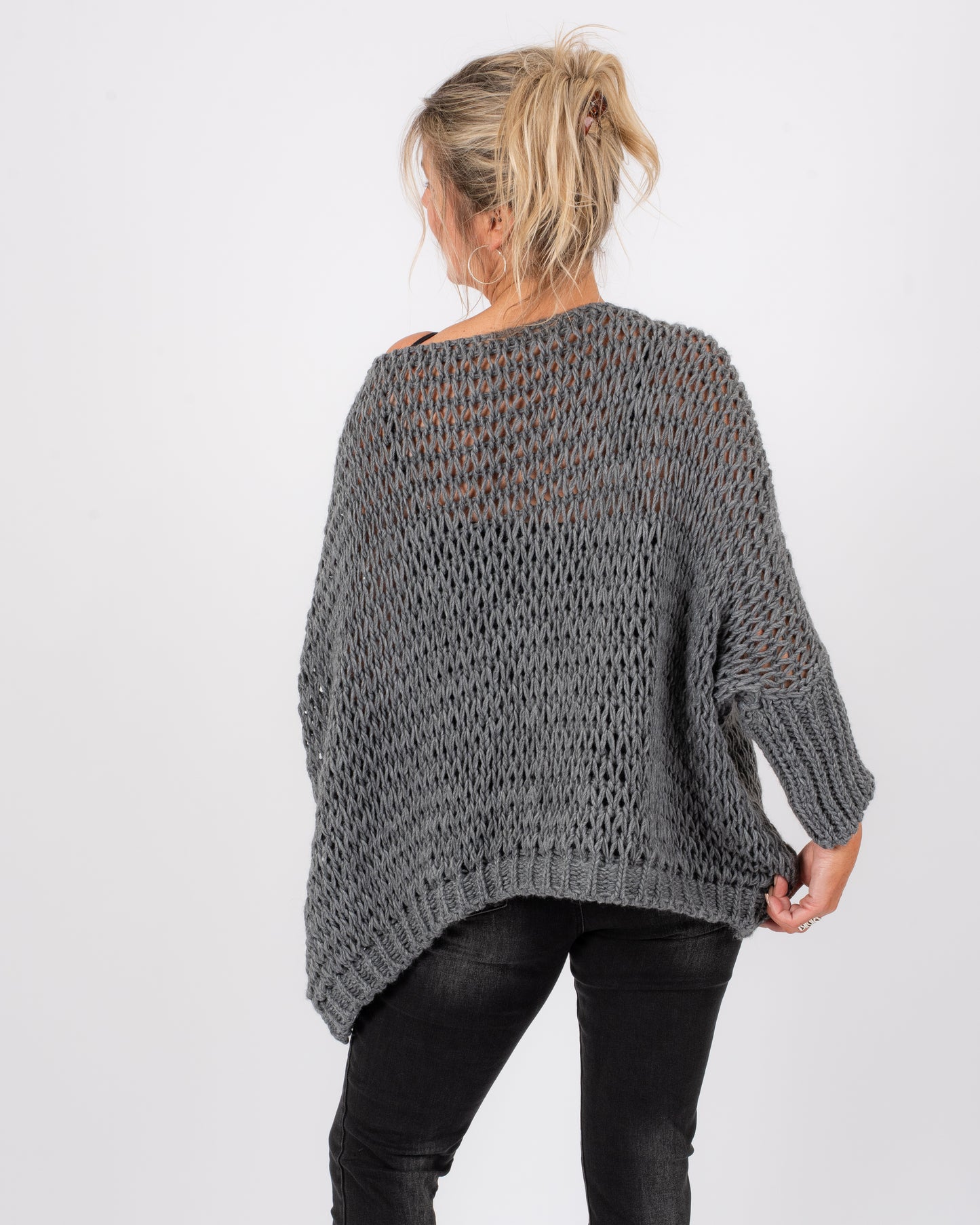 CL OPEN WEAVE SWEATER