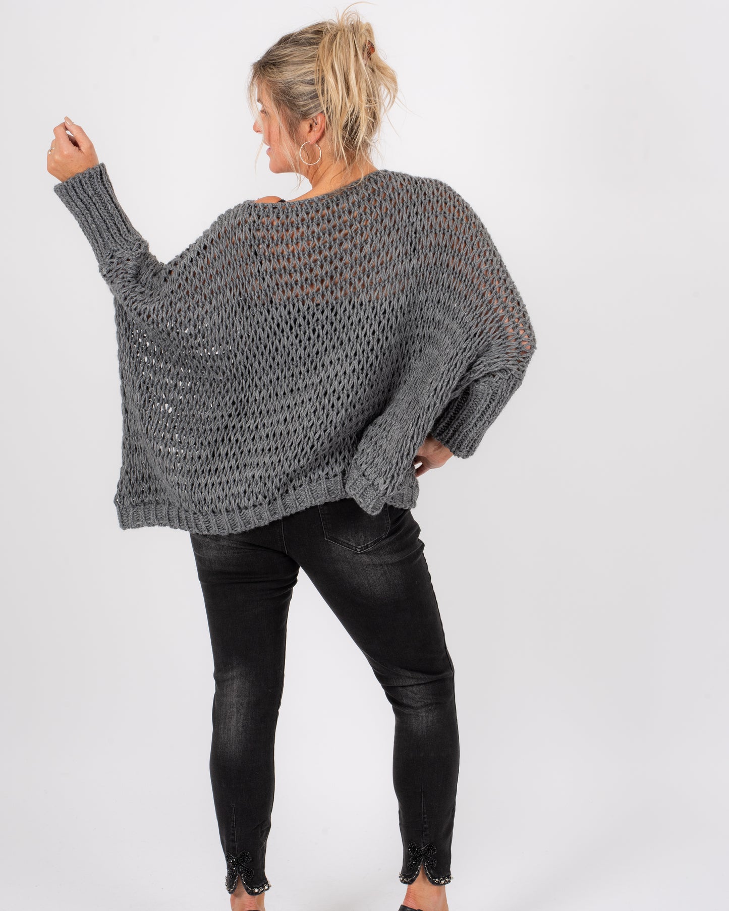 CL OPEN WEAVE SWEATER