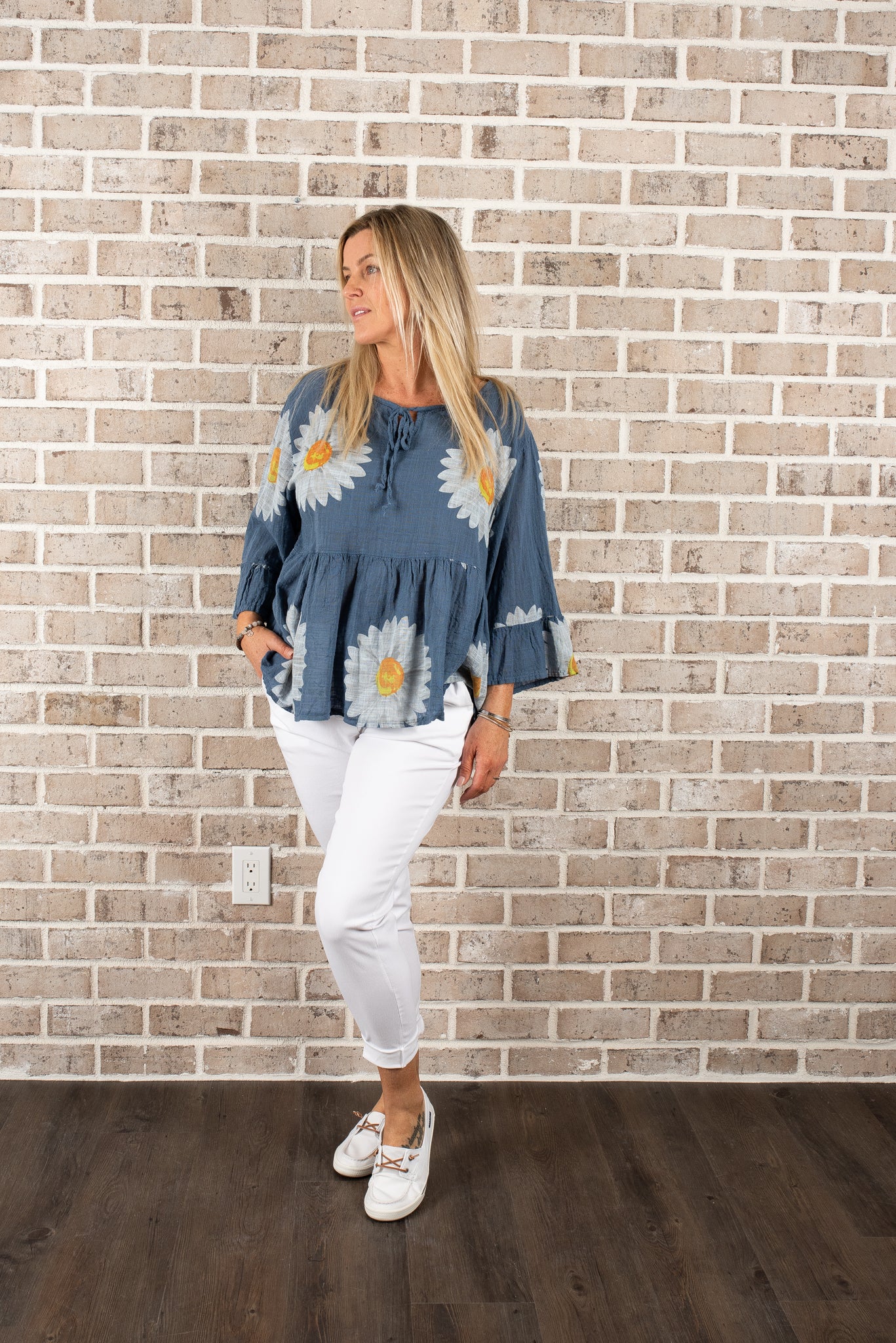 C/L DAISY PRINT TOP