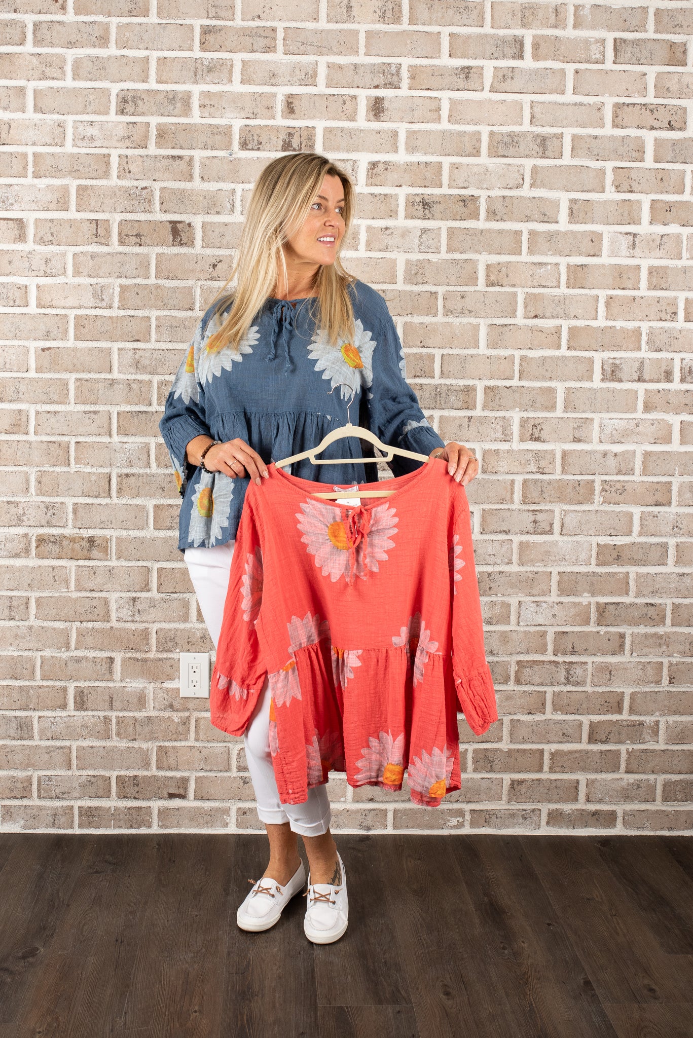 C/L DAISY PRINT TOP
