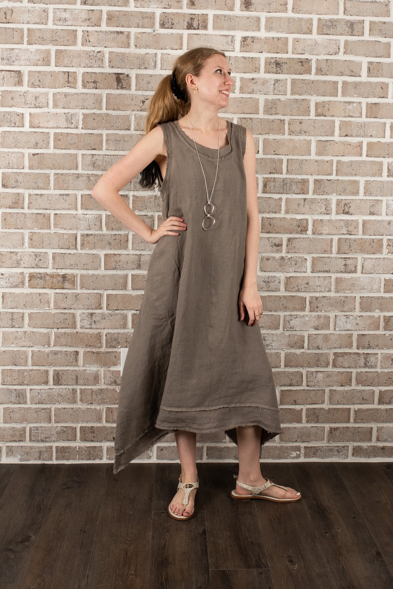 P/T RAW EDGE TANK DRESS