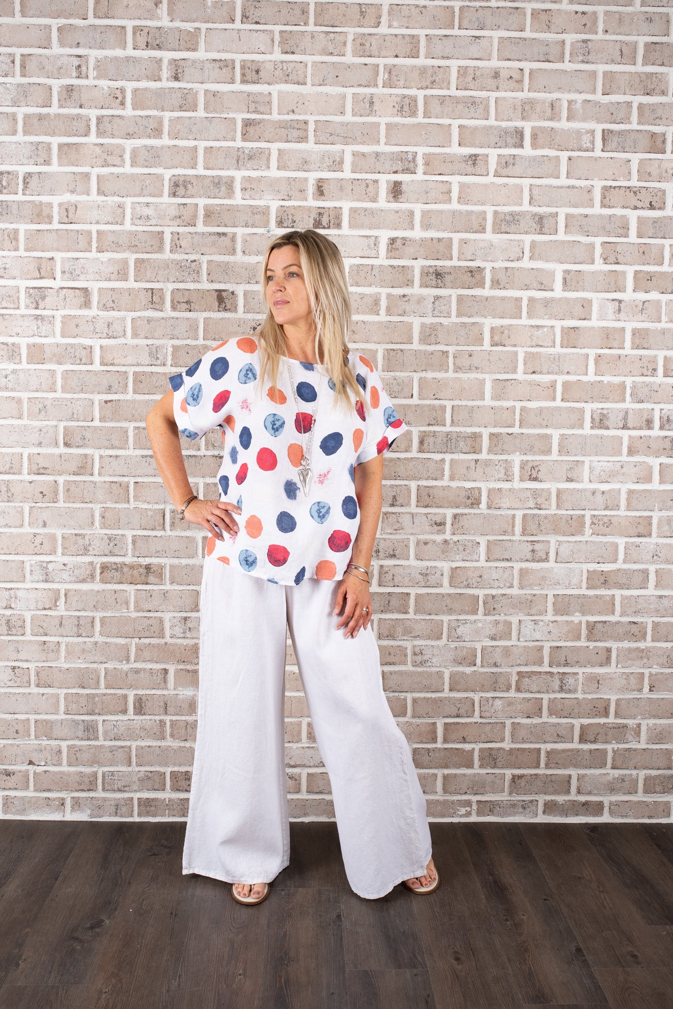 P/V COLOUR DOT TOP