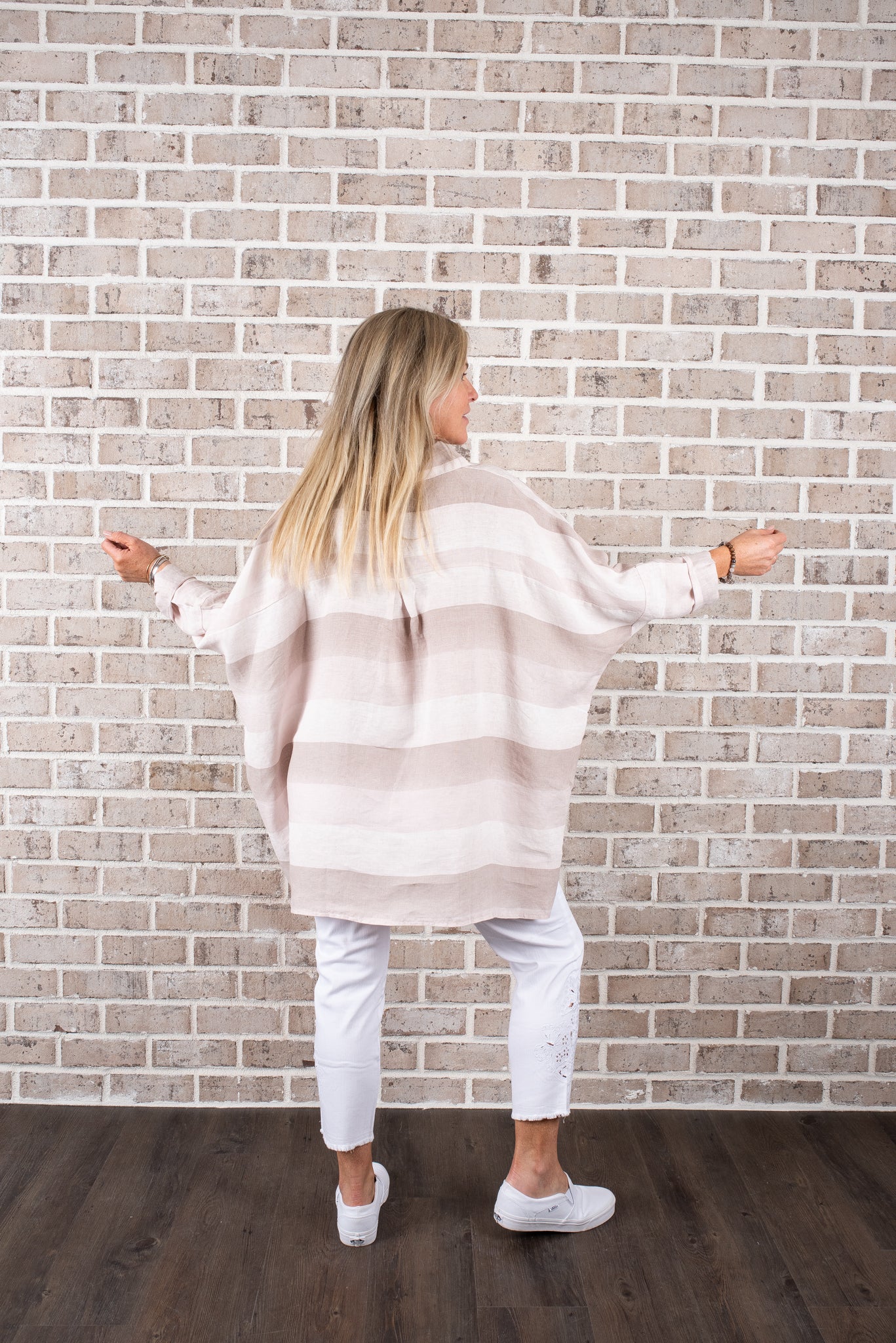 P/V WIDE STRIPE SHIRT