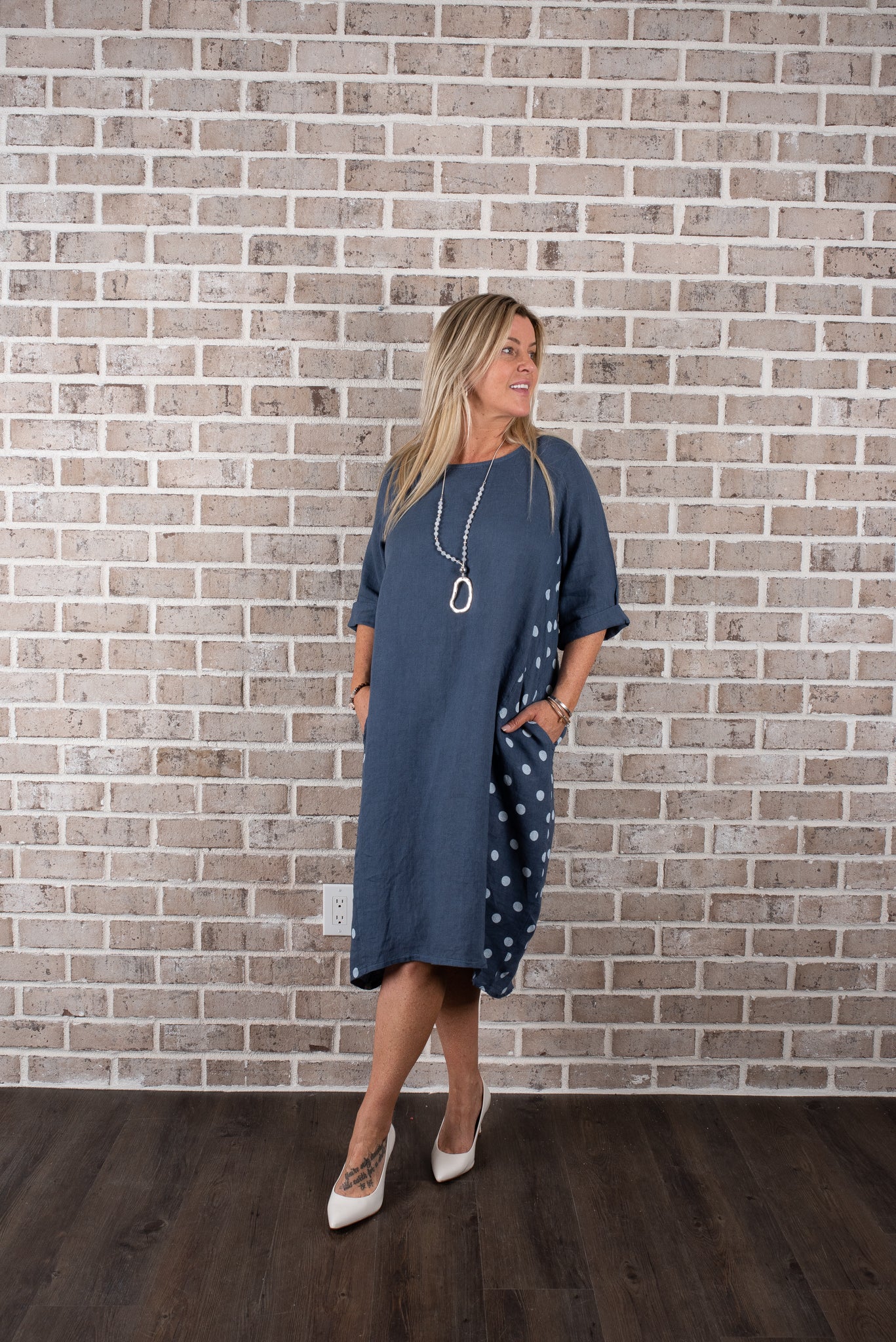 LUV SIDE DOT DRESS