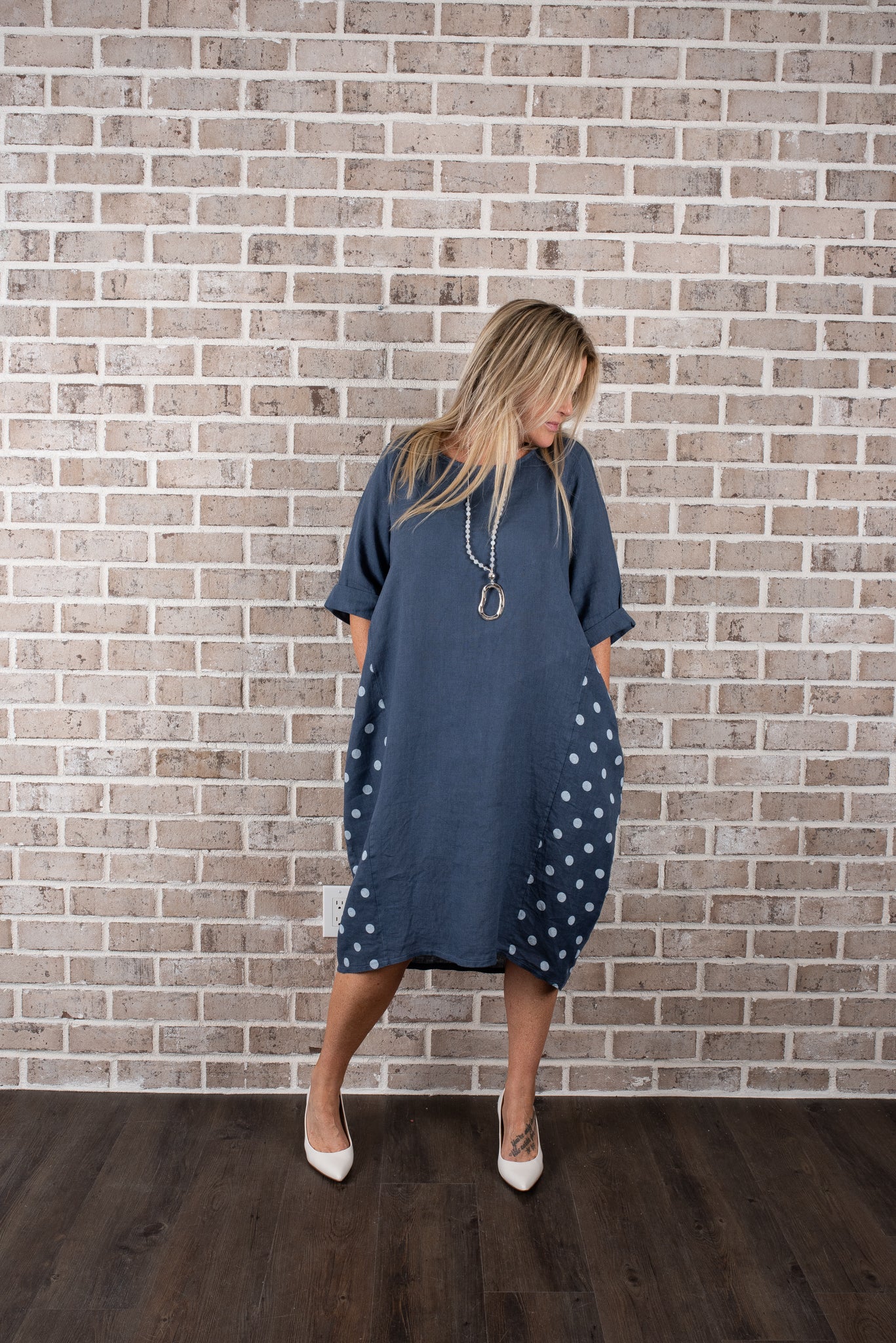 LUV SIDE DOT DRESS