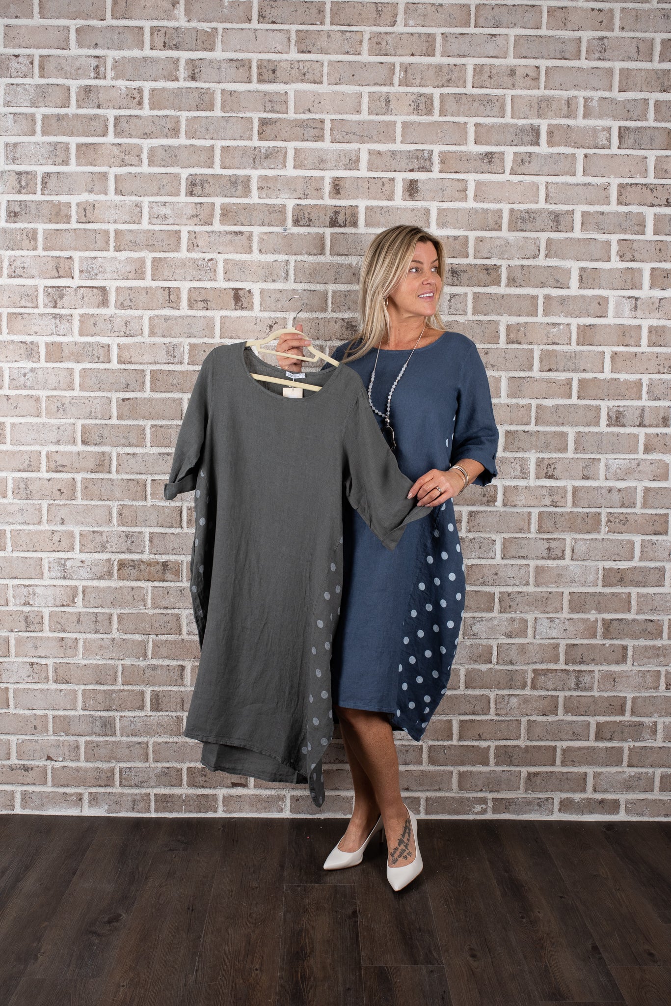 LUV SIDE DOT DRESS