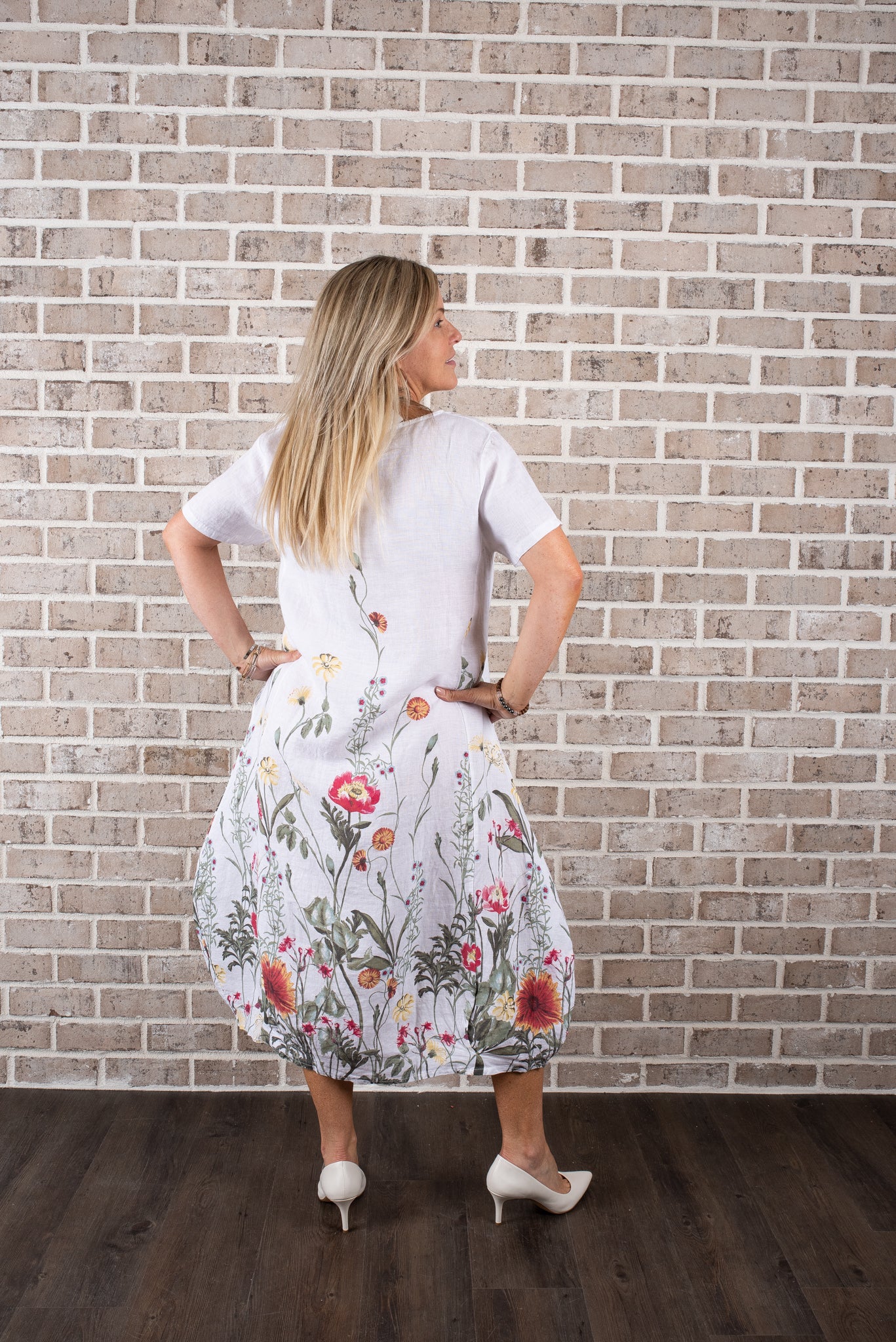 P/V LONG GARDEN DRESS