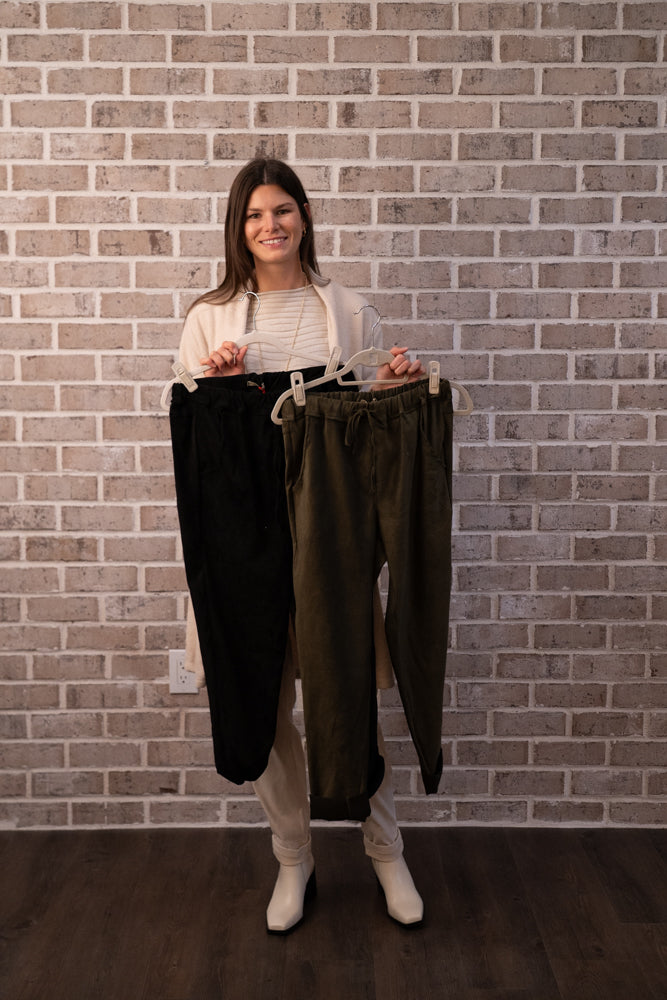 C/L WASHED SUEDE PANT