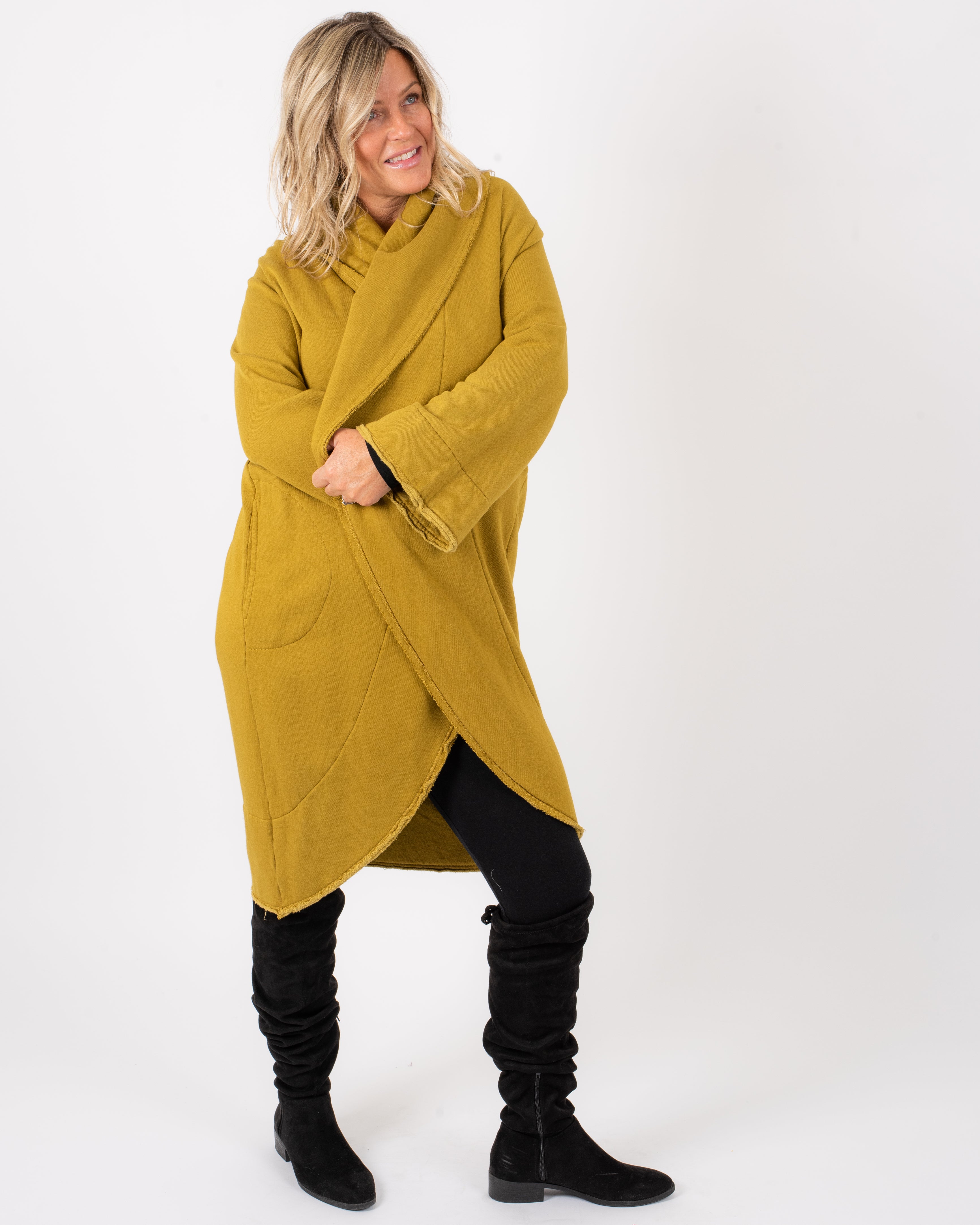 Mustard wrap clearance coat