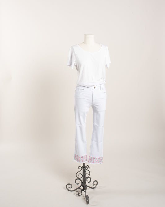PASTEL EMBROIDERED JEAN